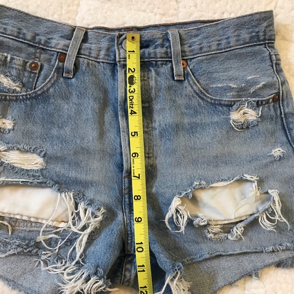 Levi’s Premium 501 distressed cutoff shorts - Picture 7 of 13